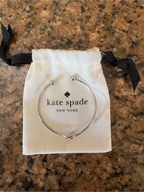 kate spade silver knot open cuff bracelet